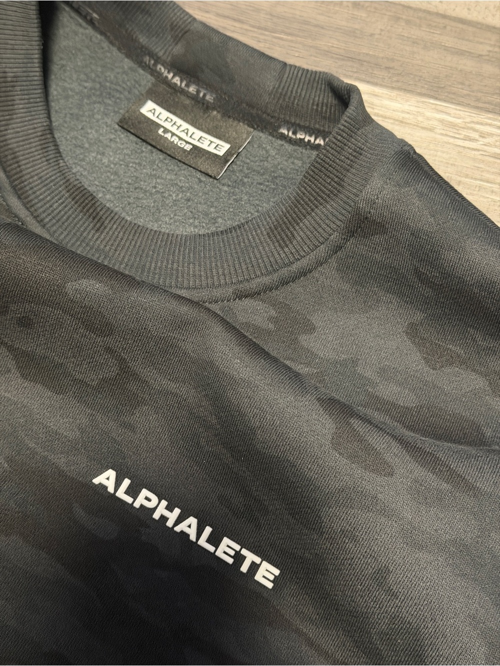 Alphalete Black Camo Crewneck Sweatshirt - Picture 3 of 7